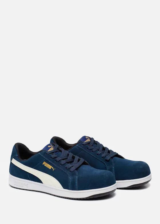 Puma Iconic Wildleder Navy, Low, S1PL, ESD, FO, HRO, SR