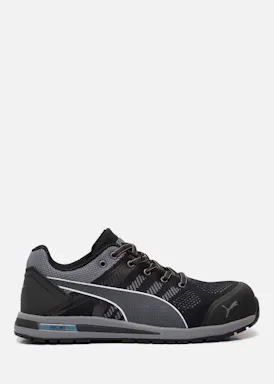 Puma Elevate gestricktes Obermaterial S1P Sicherheitsschuh Schwarz/Grau