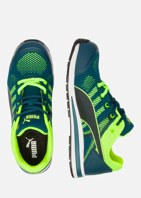 Puma Elevate gestricktes Obermaterial S1P Schutzschuh Schwarz/Grau