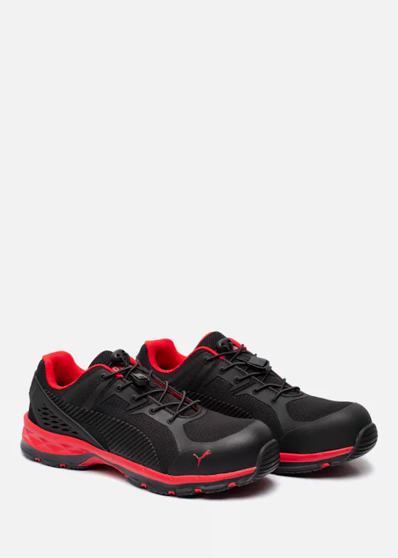 Puma Fuse Motion  S1P Werkschoen Zwart/Rood