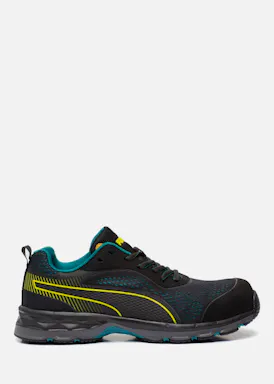 Puma Fuse gestricktes Obermaterial, schwarz, WNS S1P, niedrig