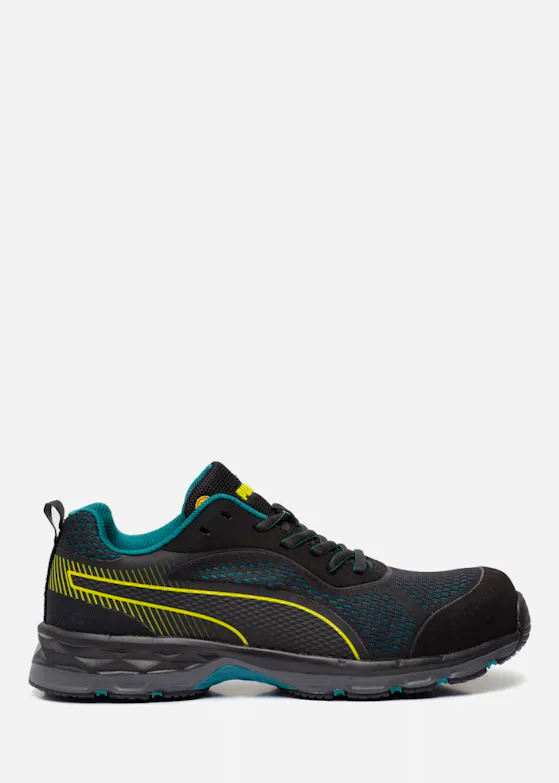 Puma Fuse gestricktes Obermaterial, schwarz, WNS S1P, niedrig