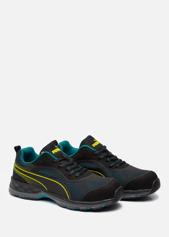 Puma Fuse gestricktes Obermaterial, schwarz, WNS S1P, niedrig