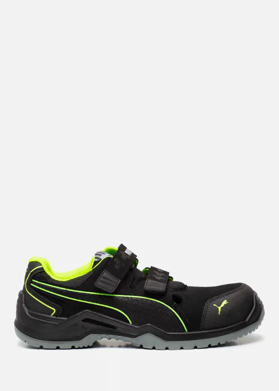 Puma Neodyme Green S1P Schutzschuh Schwarz/Grün