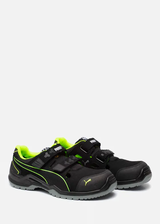 Puma Neodyme Green S1P Schutzschuh Schwarz/Grün