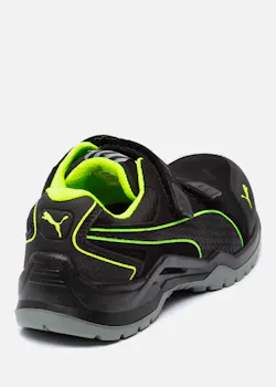 Puma Neodyme Green  S1P Werkschoen Zwart/Groen miniatuur