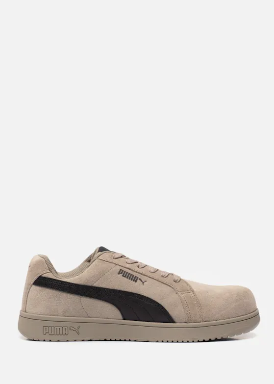 Puma Iconic Wildleder Grey Low, S1PL ESD, FO, HRO, SR