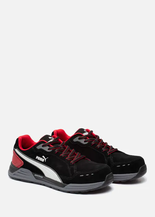 Puma Airtwist Black/Red Low Werkschoen S3 ESD HRO SRC
