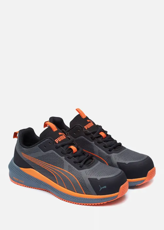 Puma Slide Low S1PS ESD FO HRO SR Sicherheitsschuh Grau / Orange