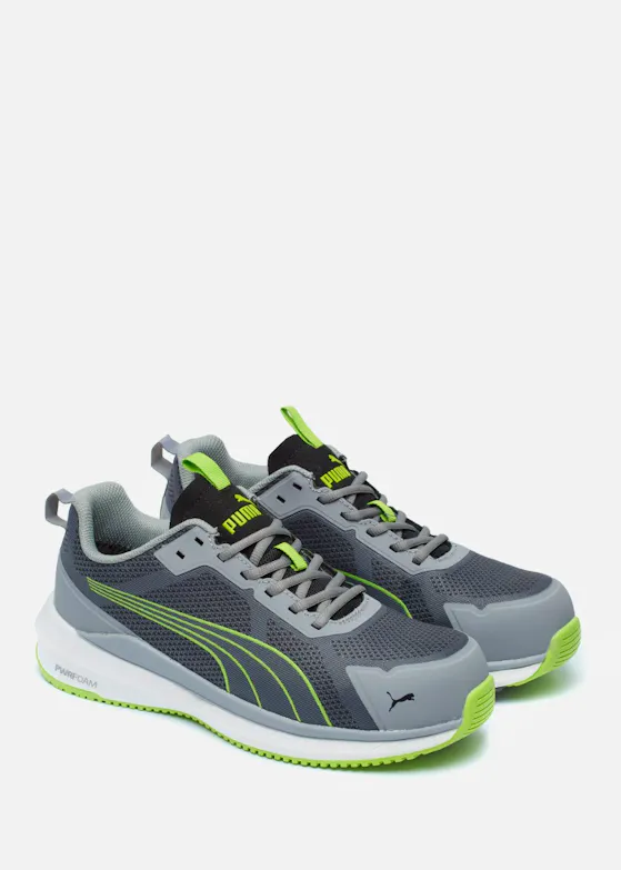 Puma Slide Grey/Green Low S1P ESD FO HRO SR Sicherheitsschuh