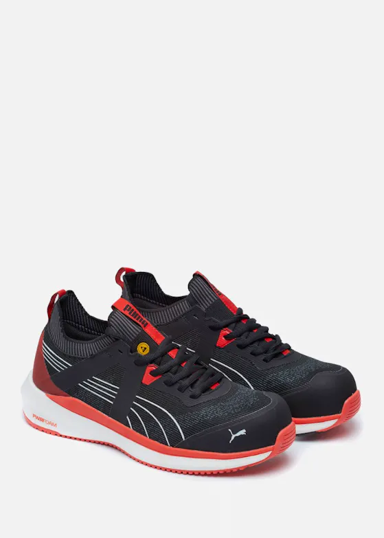 Puma Turbo Blk/Red Low S1P ESD FO HRO SR Sicherheitsschuh