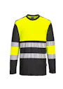 Portwest PW3 PW312 T-Shirt Hi-Vis Lange Mouw Klasse 1 Reflecterend UV-bescherming Performance miniatuur