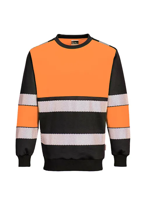 Portwest PW3 PW376 Sweatshirt Hi-Vis Klasse 1 UV-bescherming Performance