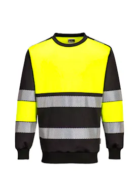 Portwest PW3 PW376 Sweatshirt Hi-Vis Klasse 1 UV-bescherming Performance