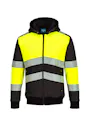 Portwest PW3 PW377 Winter Hoodie Klasse 1 Rits Verwarmd UV-bescherming Performance miniatuur