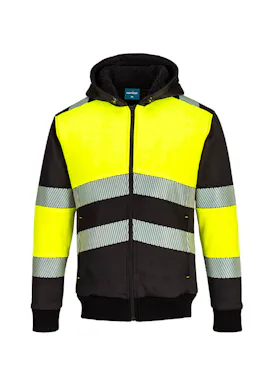Portwest PW3 PW377 Winter Hoodie Klasse 1 Rits Verwarmd UV-bescherming Performance