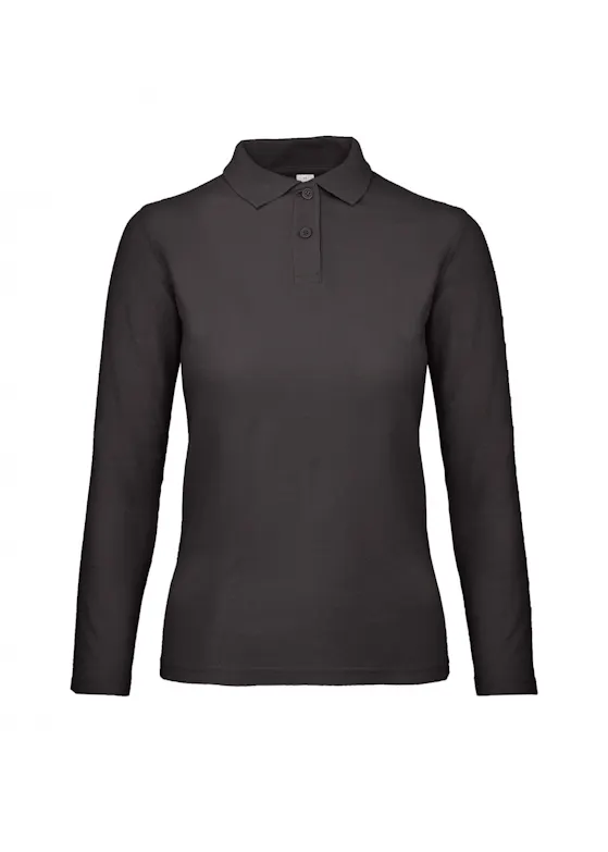 B&C ID.001 BCPWI13 Poloshirt Long-Sleeve Piqué Regular Damen-Fit