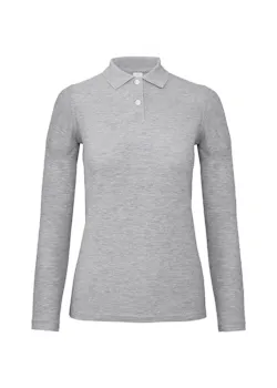 B&C ID.001 BCPWI13 Poloshirt Long Sleeve Piqué Regular Fit Dames miniatuur