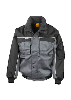 Result Veste Heavy Duty à manches amovibles par zip thumbnail (vignette)