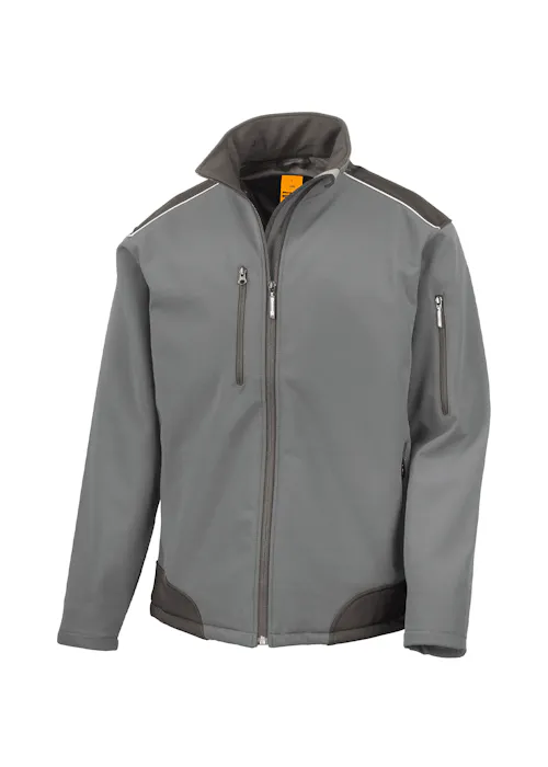 Veste de travail softshell Ripstop Result avec panneaux Cordura