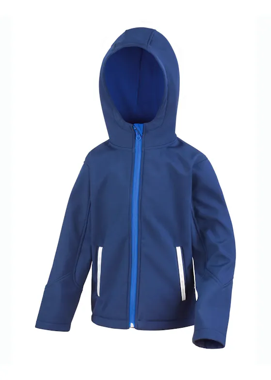 Result Junior TX Performance Hooded Soft-Shell Jacket
