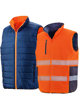 Result Reversible Soft-Padded Safety-Weste