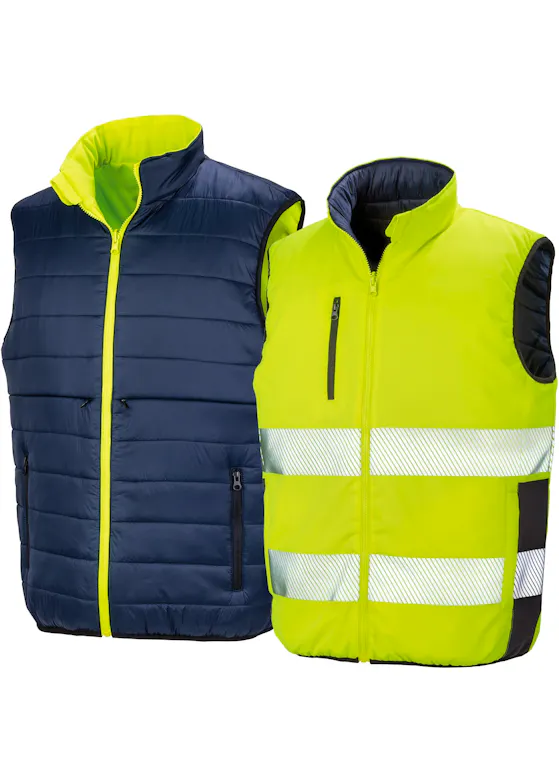 Result Reversible Soft-Padded Safety-Weste