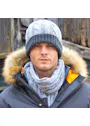 Result Shades of Grey Knitted Scarf Vorschaubild