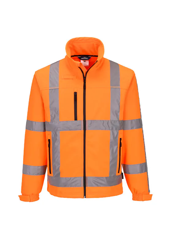 Portwest Softshelljack R462 (3L) RWS Hi-Vis Winddicht Waterafstotend UV-bescherming