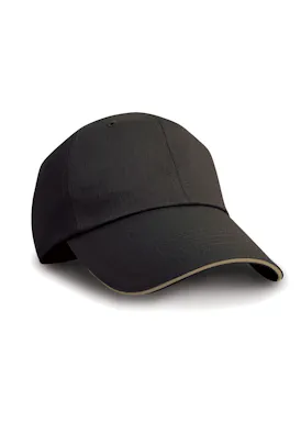 Result Herringbone Cap With Sandwich Peak