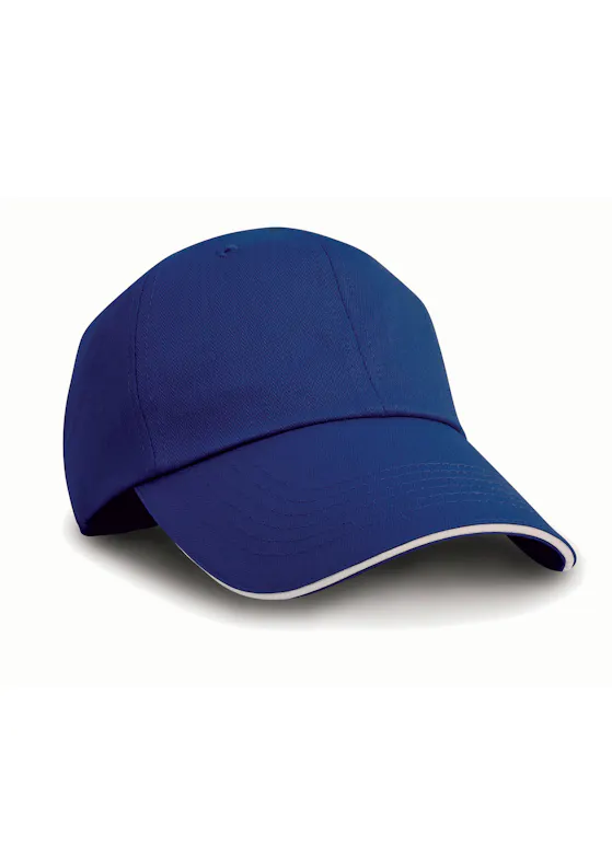 Result Herringbone Cap With Sandwich Peak