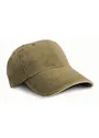 Result Washed Fine Line Cotton Cap With Sandwich Peak miniatuur