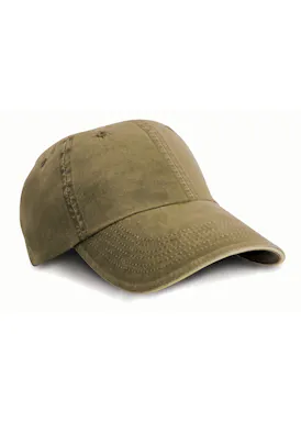 Result Washed Fine Line Cotton Cap With Sandwich Peak