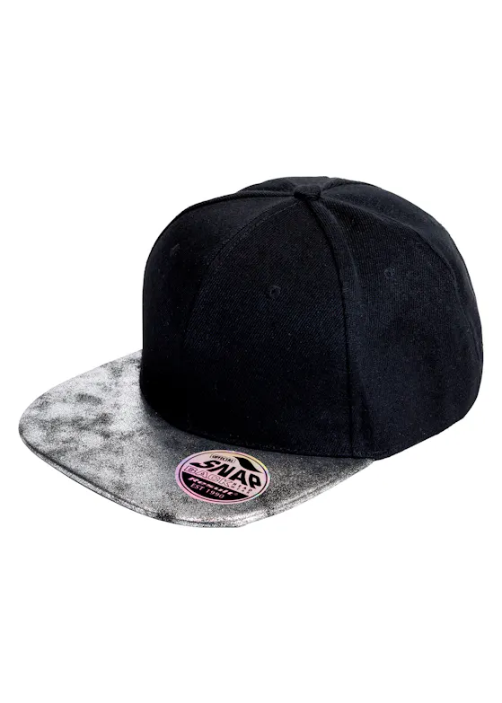 Result Bronx Flat Glitter Peak Snapback Cap