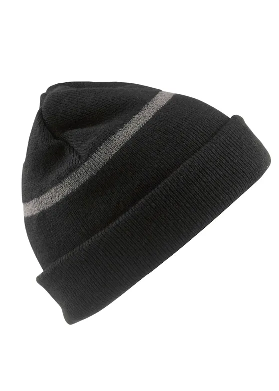Result Junior Thinsulate™ Woolly Ski Hat with Reflective Band