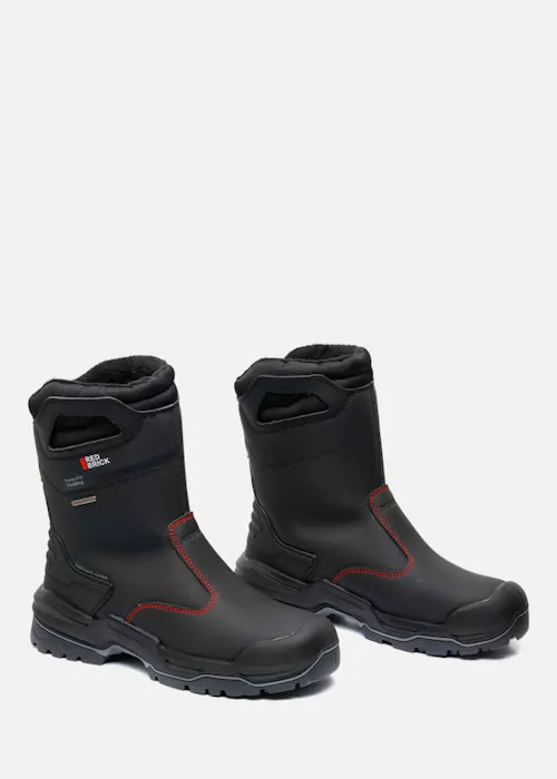 Redbrick Boot Black Wool S7S Werklaars