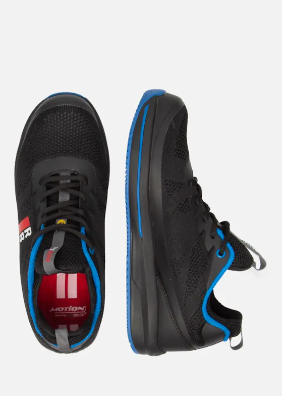 Redbrick Motion Star S1P Sicherheitsschuh Schwarz/Blau