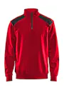 Blåkläder 3353 Sweatshirt, bicolor, mit halbem Reißverschluss Vorschaubild