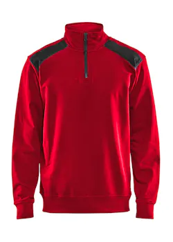 Blåkläder 33531158 Sweatshirt Bi-Colour met Halve Rits Reflecterend Schilder miniatuur
