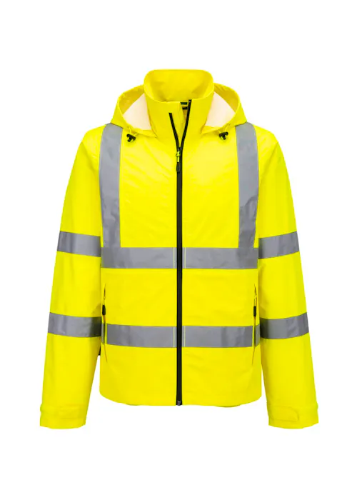 Portwest WerkJack S164 Veste de travail Hi-Vis légère pliable imperméable protection UV