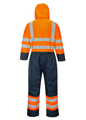 Portwest S485 Overall Tweekleuren Hi-Vis Gevoerd Reflecterend Waterdicht