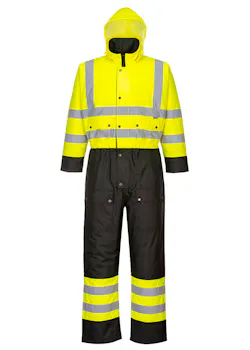 Portwest S485 Overall zweifarbig High-Vis gefüttert Warnschutz wasserdicht thumbnail