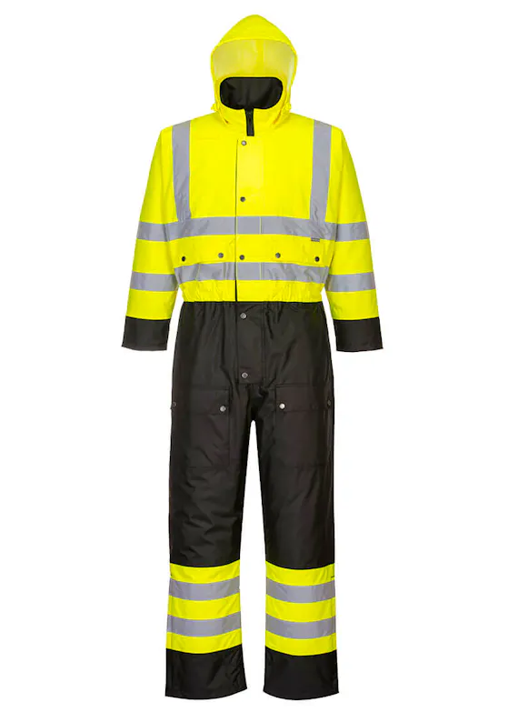 Portwest S485 Overall, zweifarbig, Hi-Vis, gefüttert, reflektierend, wasserdicht