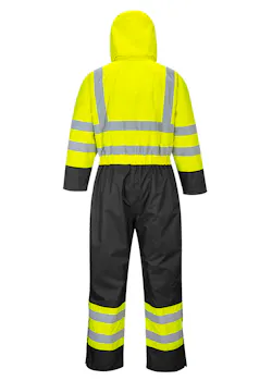 Portwest S485 Overall zweifarbig High-Vis gefüttert Warnschutz wasserdicht thumbnail