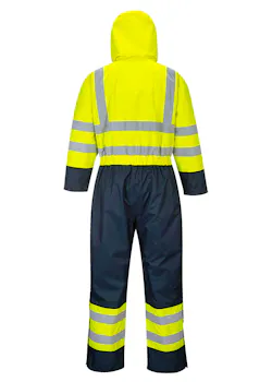 Portwest S485 Overall zweifarbig High-Vis gefüttert Warnschutz wasserdicht thumbnail