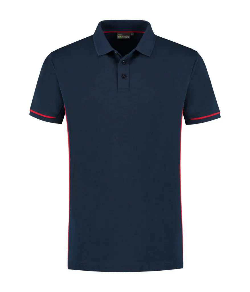 Marineblauw/rood