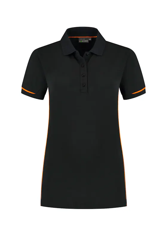 Santino Carsen 1234635 Damen-Poloshirt Piqué Kontrast