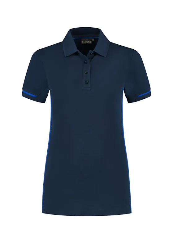 Santino Carsen 1234635 Damen-Poloshirt Piqué Kontrast
