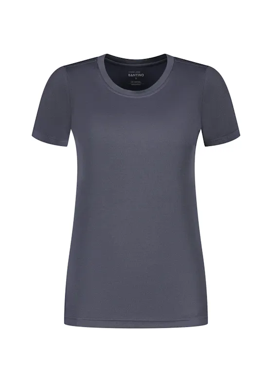 Santino Etienne T-shirt Piqué Antibacterieel Regular Fit Dames Basics