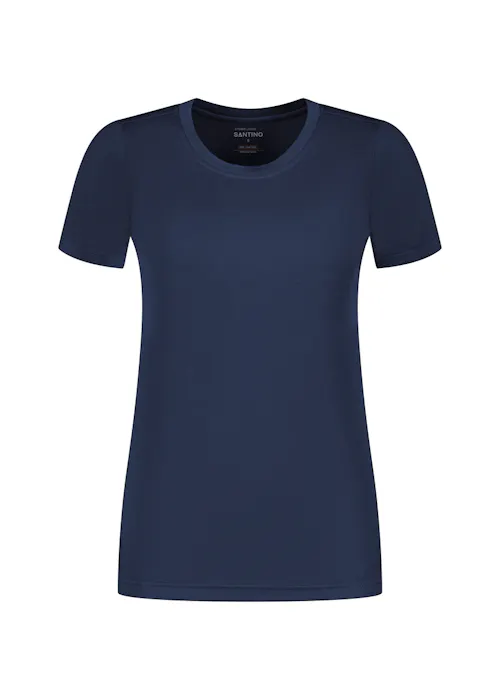 Santino Etienne T-shirt Piqué Antibacterieel Regular Fit Dames Basics